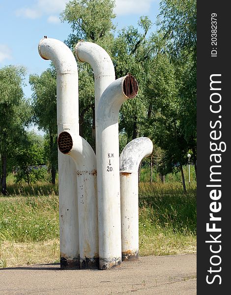 Five unusual pipes in the park