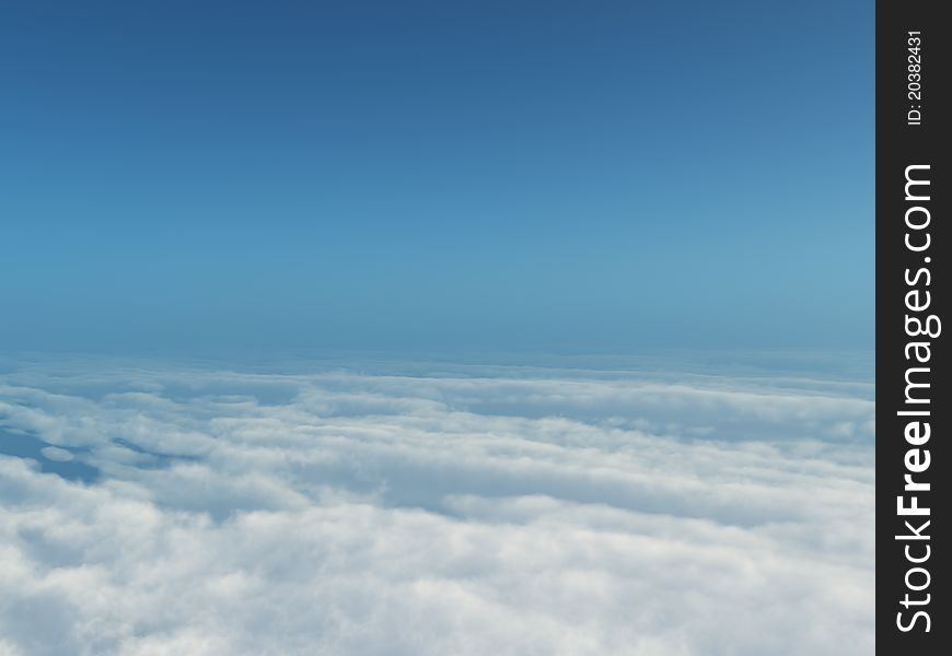 Blue sky with clouds background