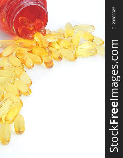 Yellow Fish Oil Capsule