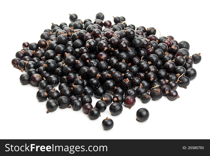 Fresh blueberries isolated on a white background