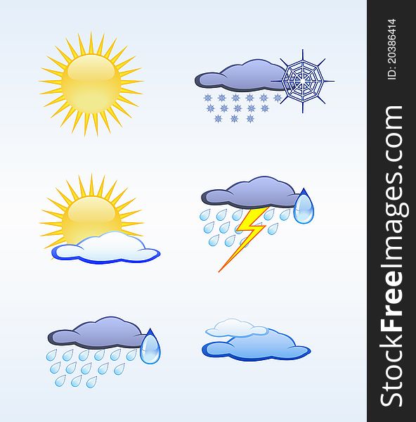 Icons to display the weather are displayed on the image. Icons to display the weather are displayed on the image.