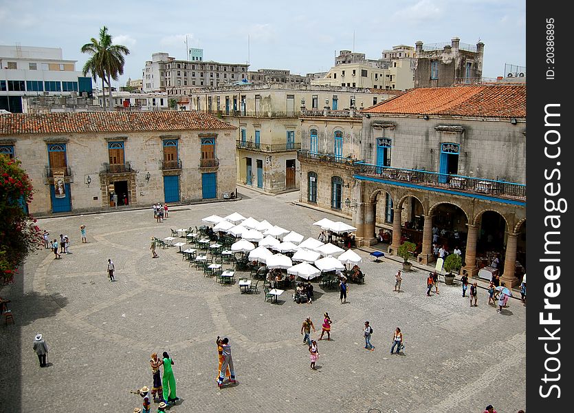 Cathedral Square In Havana