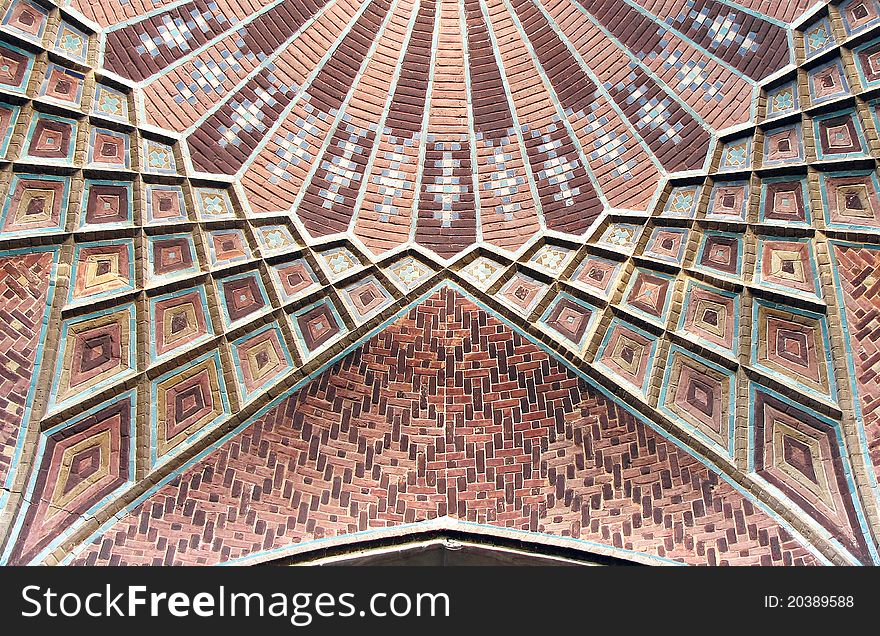 Reconstructed old building dome ceiling