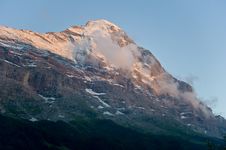 Eiger North Face In The Evening Stock Image Eiger North Face In The Evening Stock Image
