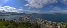 Panorama Of Alesund Royalty Free Stock Photos Panorama Of Alesund Royalty Free Stock Photos