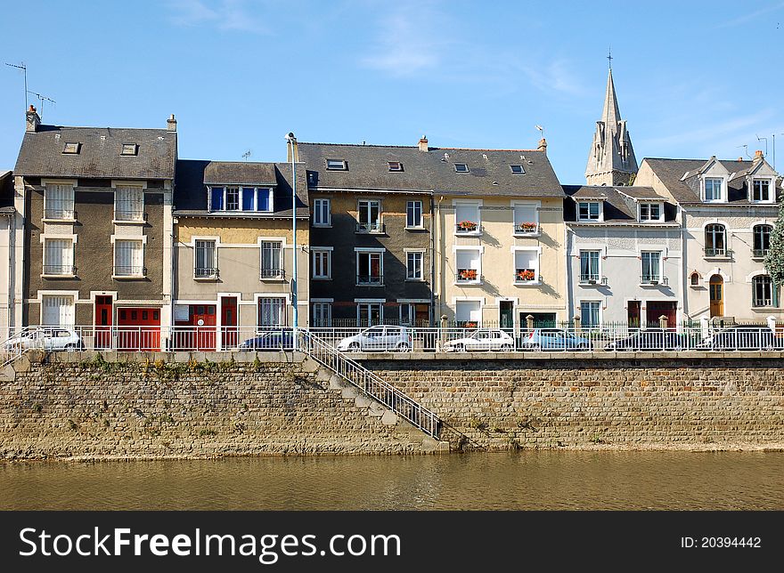 View of the old town in France, Le Mans. View of the old town in France, Le Mans