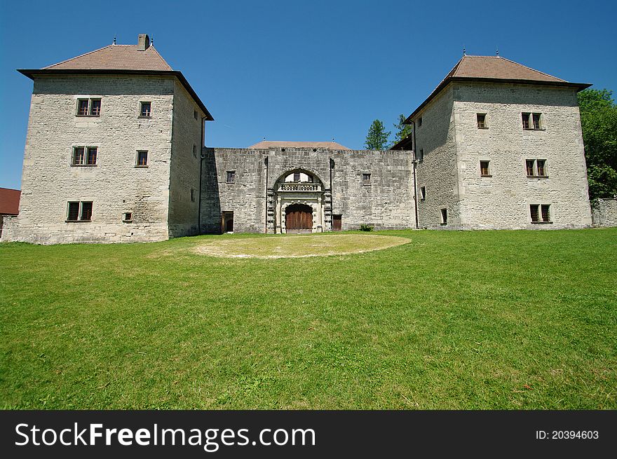 Clermont castel in haute savoie in french alps