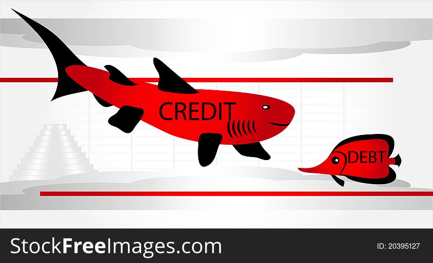 Two fish in sea of credit