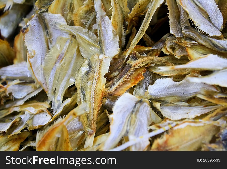 Dried fish at the market