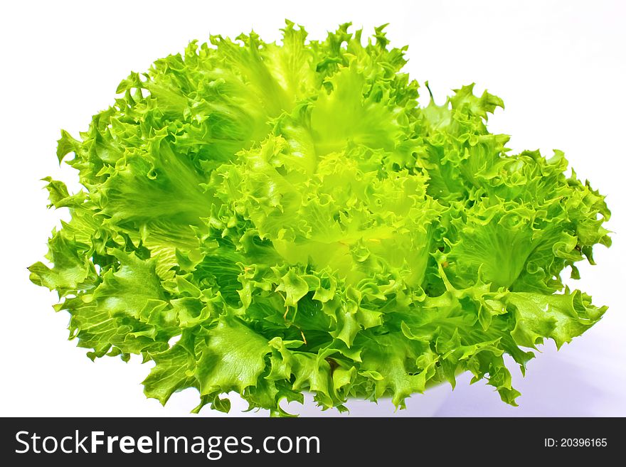 Fresh green iceberg lettuce for some salad