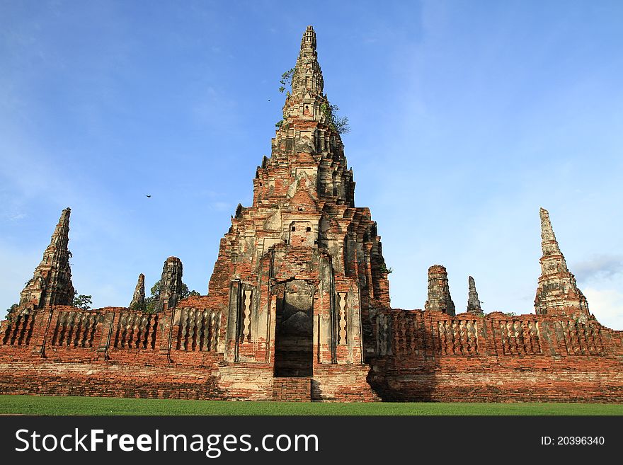 Pagoda at Wat Chaiwattanaram, Ayuthaya, Thailand. Pagoda at Wat Chaiwattanaram, Ayuthaya, Thailand.