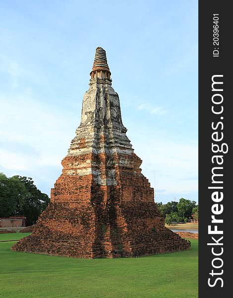 Pagoda at Wat Chaiwattanaram, Ayuthaya, Thailand. Pagoda at Wat Chaiwattanaram, Ayuthaya, Thailand.