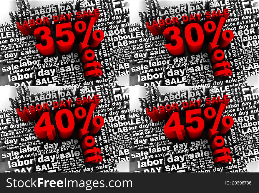 Conceptual banner for the labor day sale. Conceptual banner for the labor day sale