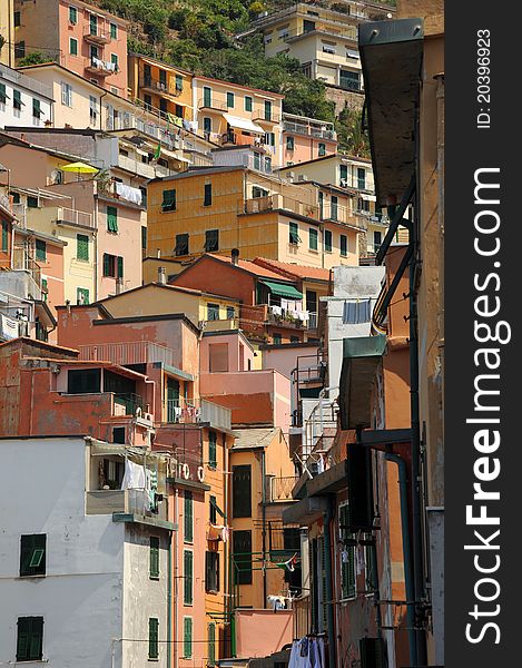 Colourful Buildings Of Riomaggiore, Italy