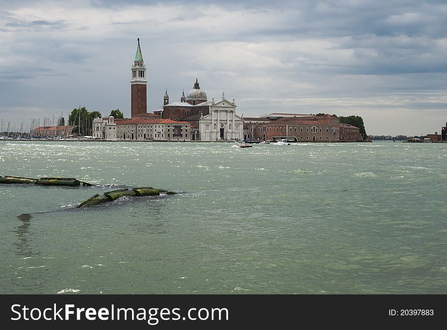 View of San Giorgio Maggiore from the main island. View of San Giorgio Maggiore from the main island