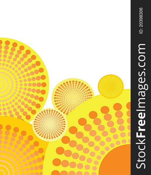 Abstract funky background with circles. Abstract funky background with circles