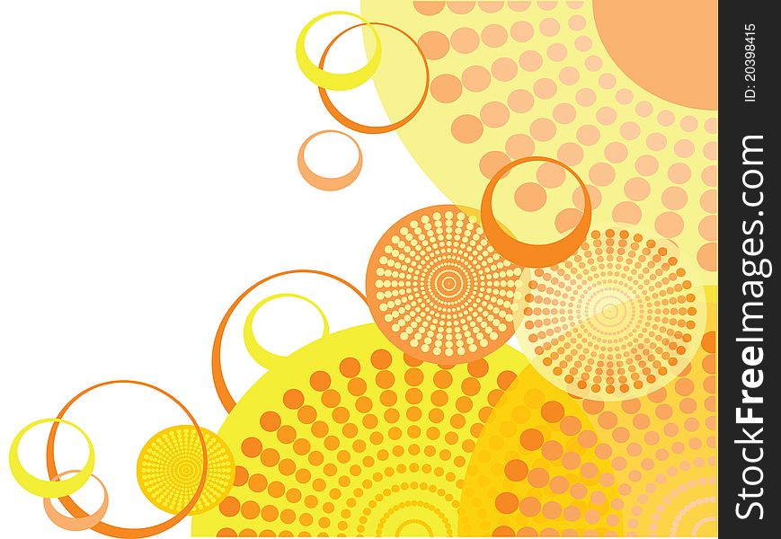 Abstract funky background with circles. Abstract funky background with circles