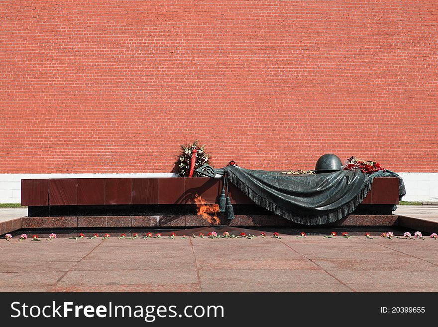 Moscow. Tomb Of The Unknown Soldier. Eternal Fire.