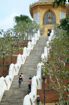 Stairs To A Temple Royalty Free Stock Photo