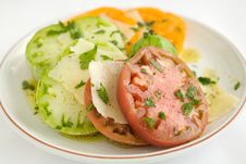Sliced Heirloom Tomato Salad Stock Photography Sliced Heirloom Tomato Salad Stock Photography