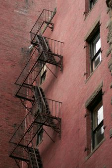 Back Fire Escape Stock Photos Back Fire Escape Stock Photos