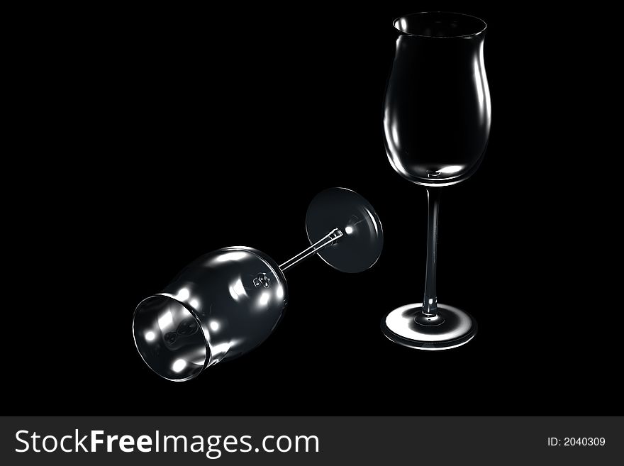 Red wine glass alcohol isolated