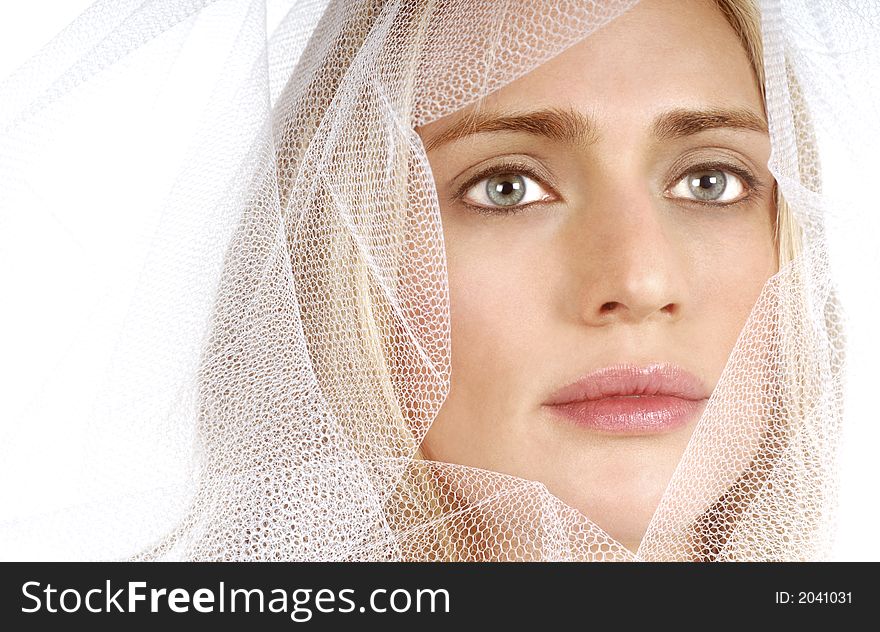 Stunning beautiful woman in lace to be married. Stunning beautiful woman in lace to be married