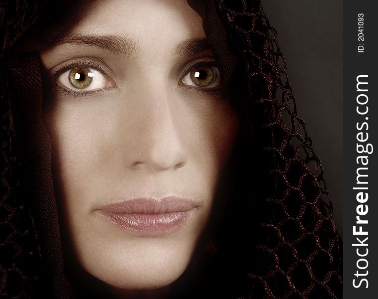 Beautiful Close up of Middle eastern woman. Beautiful Close up of Middle eastern woman