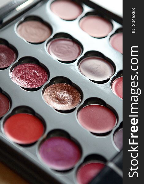 Lipstick colour book in natural light. Lipstick colour book in natural light