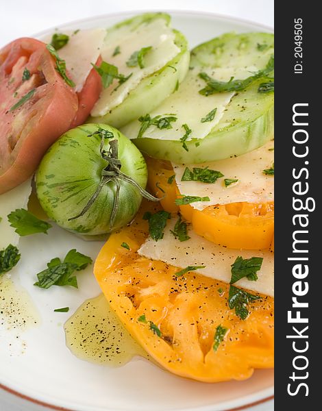 Sliced Heirloom Tomato Salad