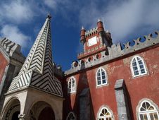 Pena Palace In Portugal Royalty Free Stock Photography Pena Palace In Portugal Royalty Free Stock Photography