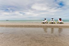 Small Motorboat On The Beach. Stock Image Small Motorboat On The Beach. Stock Image