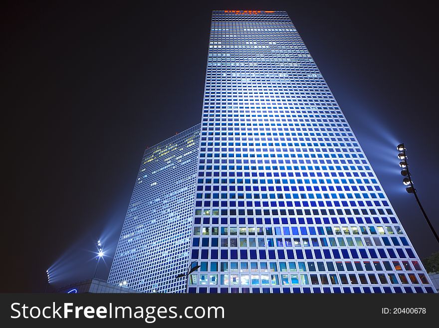 Corporate building - Business Towers in Tel Aviv. Corporate building - Business Towers in Tel Aviv