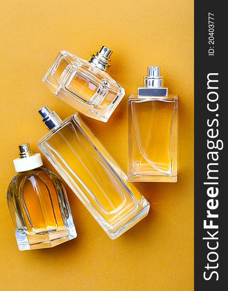 Yellow Perfume Bottles