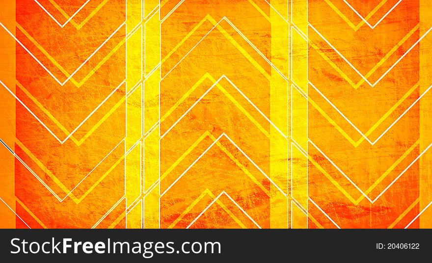 Modern orange arrows grunge background