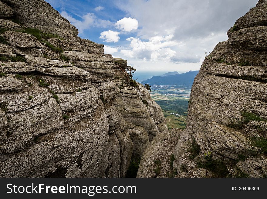 Demerdji peak, near Alushta in Crimea. Demerdji peak, near Alushta in Crimea