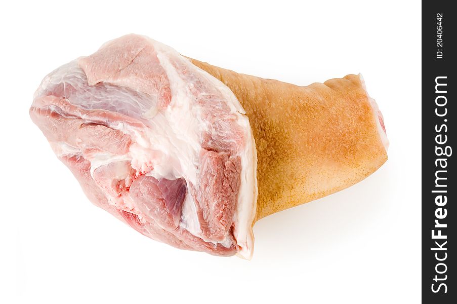 Meat On White Background.