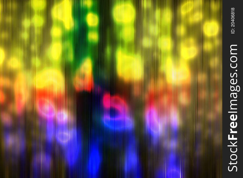 Colorful spots on a grunge background