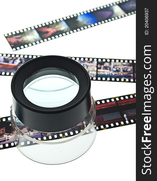 Magnifying glass loop and reversal film