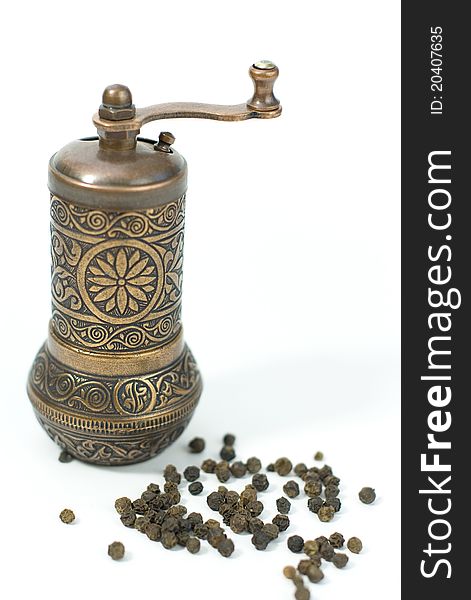 Pepper Grinder With Pepper Grains