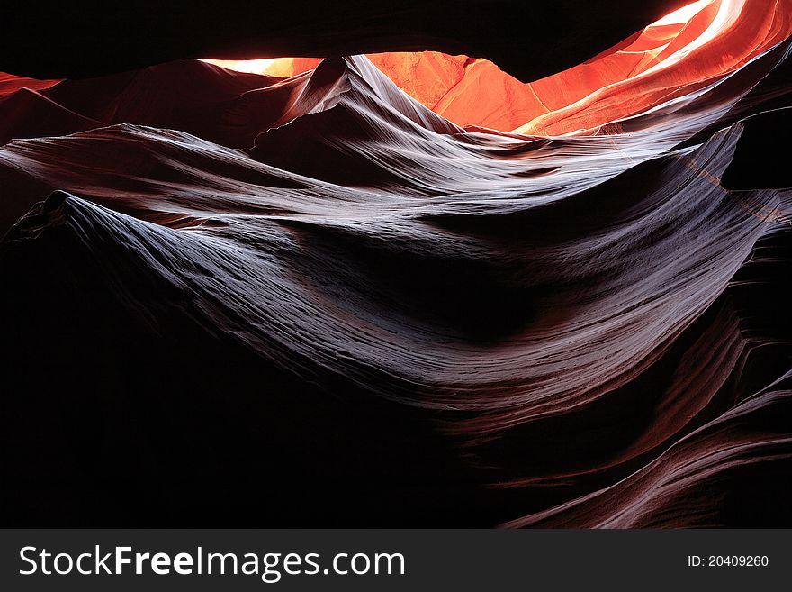 Magic light in Antelope Canyon near Page Arizona USA