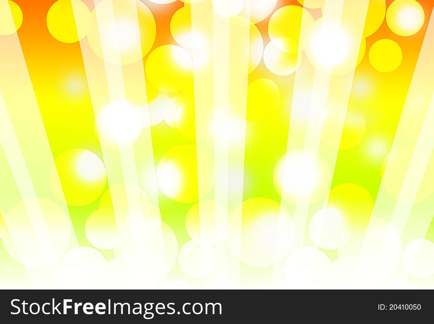 Horizontal Sun Rays Background