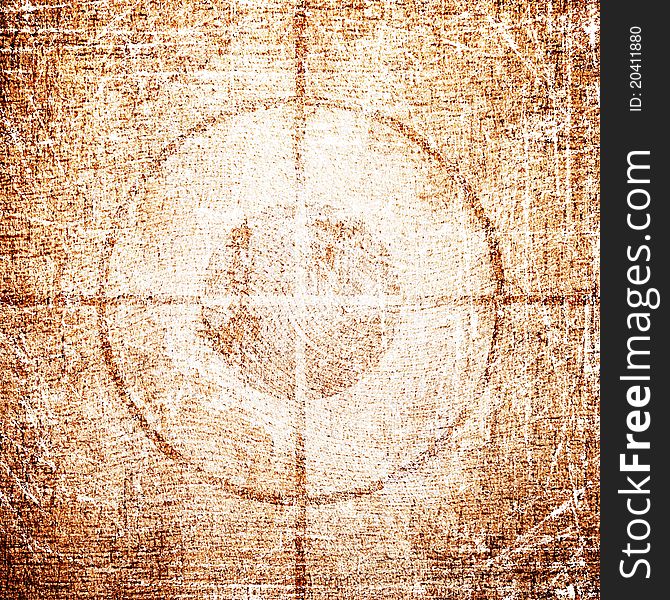 Abstract target on grunge background