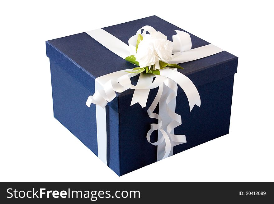 Gift Box With White Bow