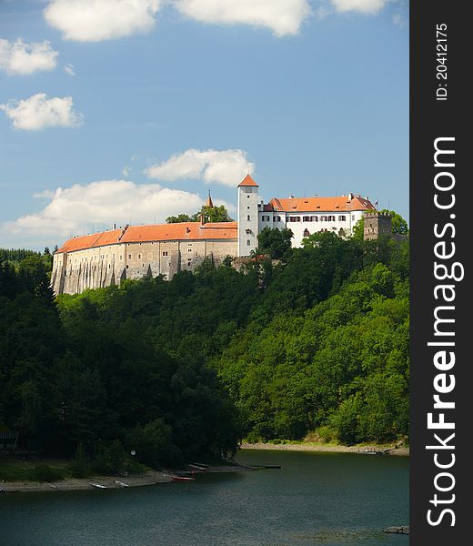 Castle Bitov above Vranov dam in Czech Republic