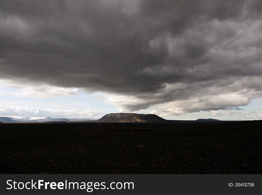 Landscape In The Center Off Iceland