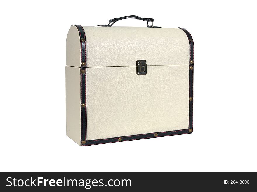 Retro Suitcase on white backround