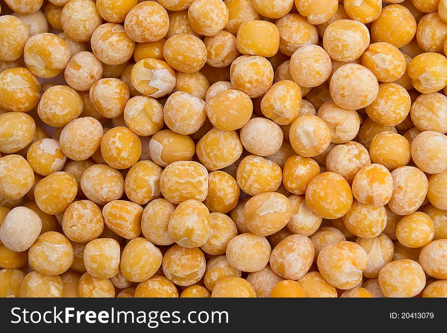 Yellow gold round pea background