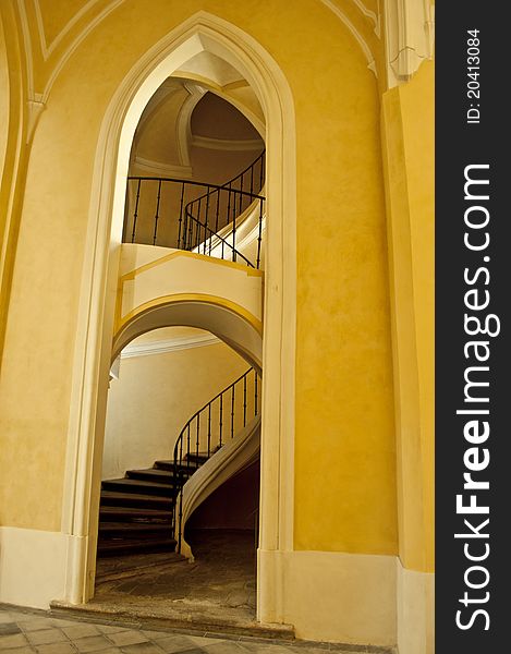 Nice staircase  in historic cathedral