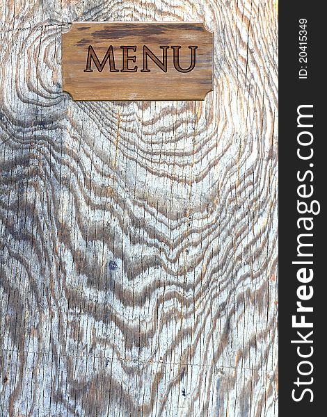 Menu Wood On Wood Wall